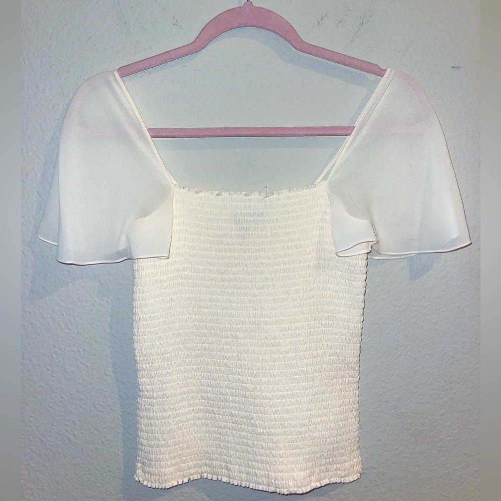 THEORY smocked top